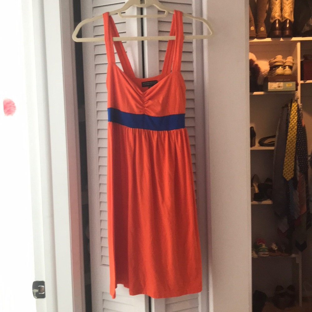 Orange & blue game day dress